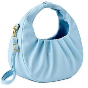 💝Scoop Women's Baby Blue Large Crescent Crossbody Bag Brand-New NWT